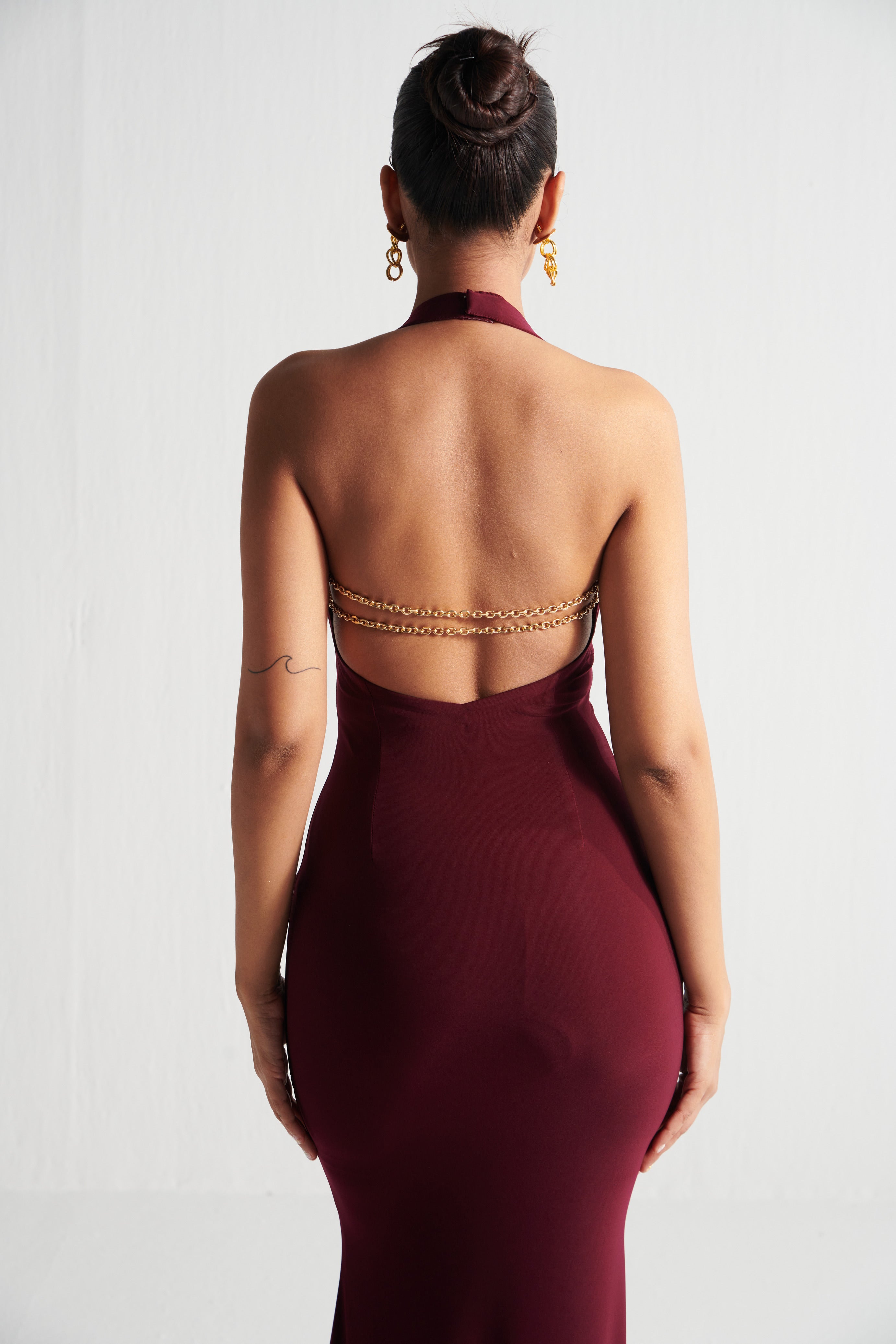 CHERRY HOURGLASS DRESS – LabelAnkitaJain - Main Image